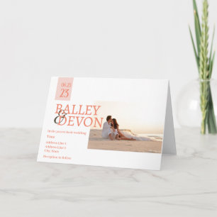 Convite Caligrafia Romântica O Casamento