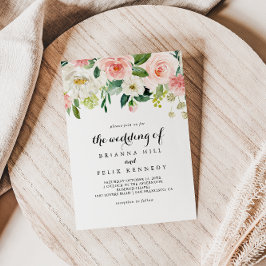 Convite Caligrafia Verde Simples O Casamento De