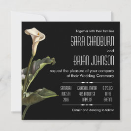 Convite Calla Lily Modern Floral