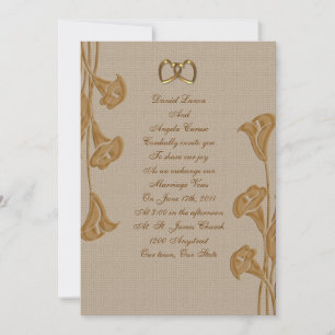 Convite Calla Lily Wedding