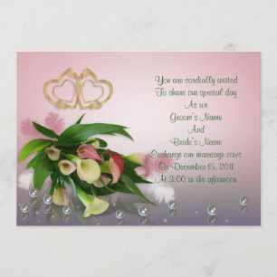 Convite Calla lily Wedding Invitation elegant