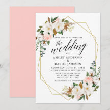 Calligrafia Rosas de Magnolias Brancas Casamento D