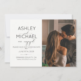 Convite CALLIGRAPHY TYPOGRAPHY 2 Foto Salvar Data