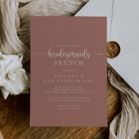 Calliografia Terracotta Bridesmaids BrunChá