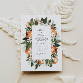 Convite Calliope - Laranja Tropical de Cores Aquáticas