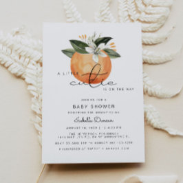 Convite Calliope - Pequenas Laranjas do Chá de fraldas Cut