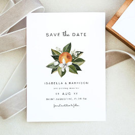 Convite Calliope - Watercolor Orange Blossoms (Blossomo La