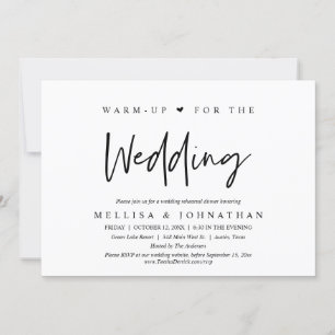 Convite Calor Para O Janta De Casamento, Ensaio