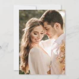 Convite Camada de Foto de Casamento para Sobreposição de V