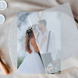Convite Camada de Foto Personalizada para Casamento em Vel