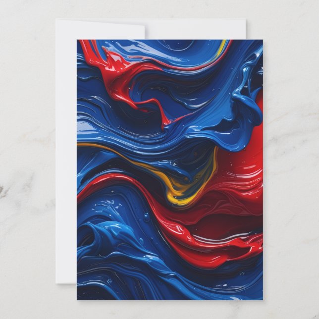 Convite Camadas Sobre Camadas De Tinta (Frente)