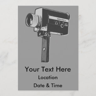 Convite Câmara para filmes do Pop Art Super 8