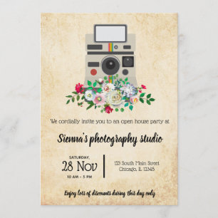 Convite Câmara Vintage