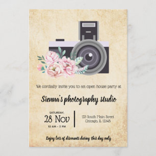 Convite Câmara Vintage