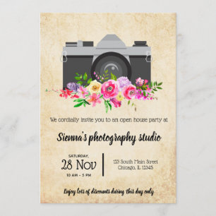 Convite Câmara Vintage