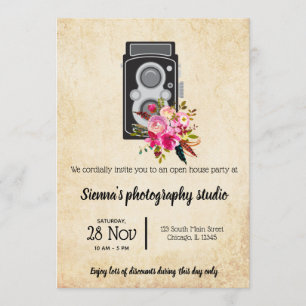 Convite Câmara Vintage