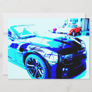 Convite Camaro ZL1 no chão do showroom