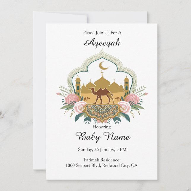 Convite Camel e Mesquita Harmonia (Frente)