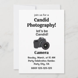Convite Camera Candid Photographer Photography