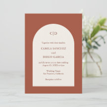 Camila Rust Arch Modern Wedding