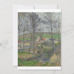 Convite Camille Pissarro - As margens do Viosne em Osny
