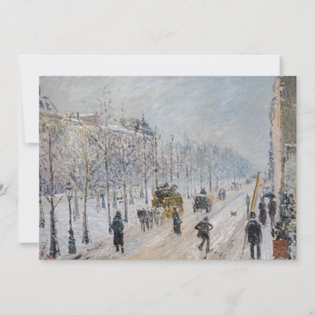 Convite Camille Pissarro - Boulevares Exteriores, Efeito d (Frente)