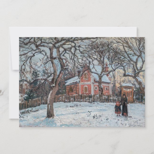 Convite Camille Pissarro - Chataigniers a Louvecienne (Frente)