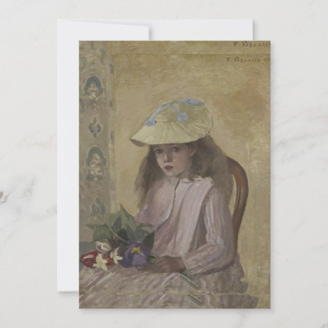 Convite Camille Pissarro - Jeanne Pissarro, Chamada Minett (Frente)