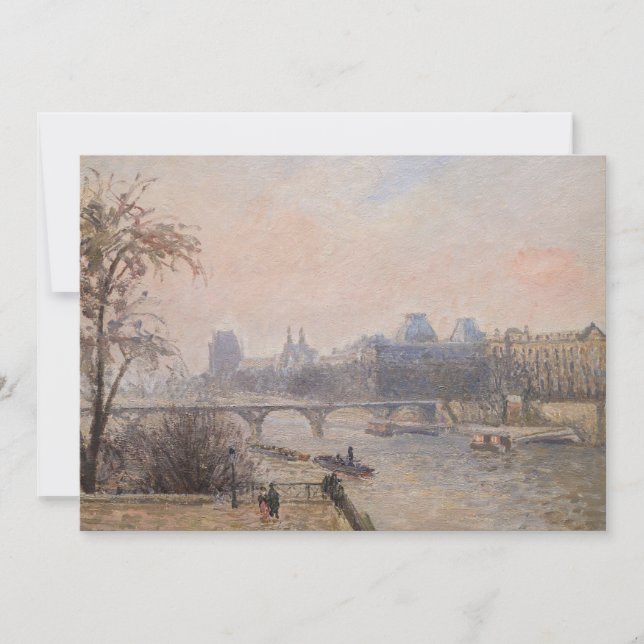 Convite Camille Pissarro - O Sena e o Louvre (Frente)