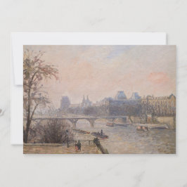 Convite Camille Pissarro - O Sena e o Louvre