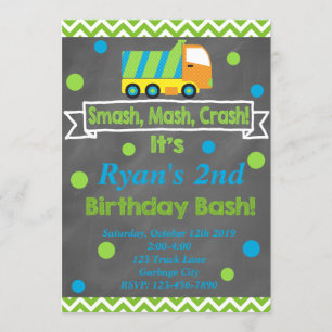 Convite Caminhão de lixo