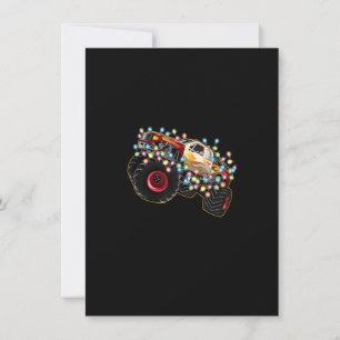 Convite Caminhão Monstro Incrível com Luzes de Natal