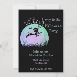 Convite Caminho De Bruxa Para A Festa De Halloween