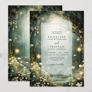 Convite Caminho Florido da Floresta Encantada Casamento Ve