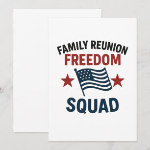 Convite Camisa da Reunião da Família Freedom Squad - Patri