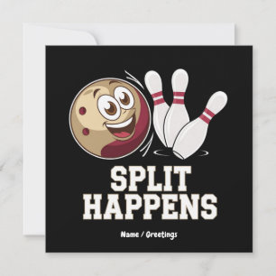 Convite Camisa de boliche para Homens e Mulheres Acontece 