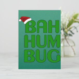 Convite Camisa de Natal Bah Humbug Arte-Natal Humbug Papai