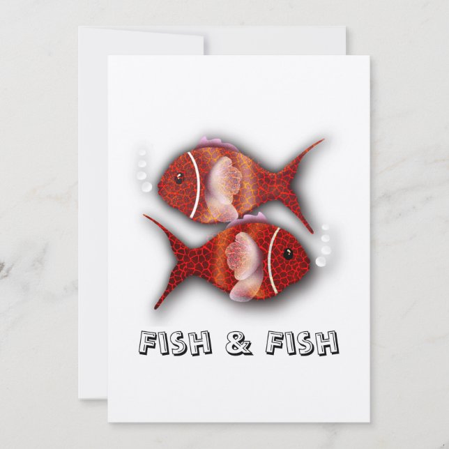 Convite Camisa de peixe e peixe (Frente)