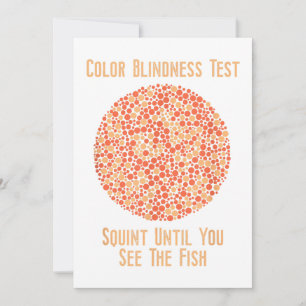 Convite Camisa T Cega De Cores - Teste De Cegueira De Core
