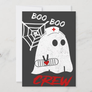 Convite Camiseta da equipe de enfermeira BOO boo, camiseta