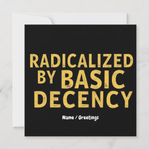 Convite Camiseta Feminina Engraçada Radicalizada pela Decê