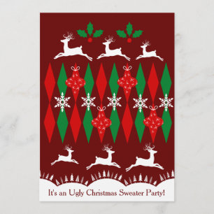 Convite Camisola feia do Natal