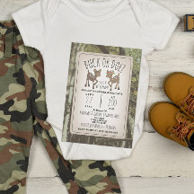Camo Deer Buck ou Doe Baby Gender ReveParty