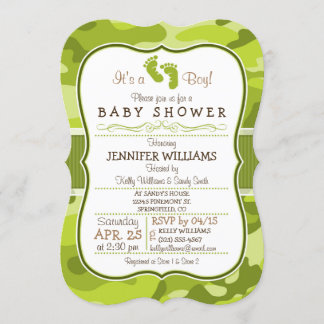 Convite Camo Verde, Chá de fraldas de Camuflagem