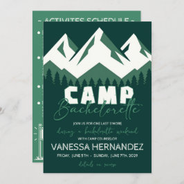 Convite Camp Bachelorette