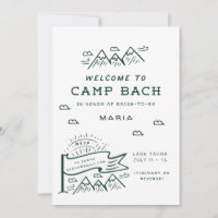 Campanha de Bachelorette Girls Trip Glamping Bach