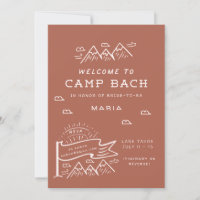 Campanha de Bachelorette Girls Trip Glamping Bach
