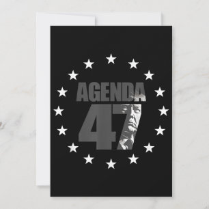 Convite Campanha de Re-Eleição Patriótica Agenda 47 Trump