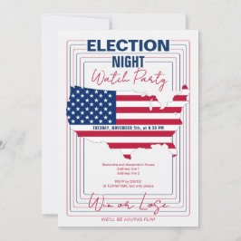 Convite Campanha Eleitoral 2024 Partido da Noite Eleitoral