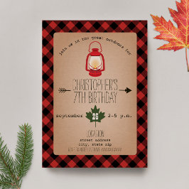 Convite Campanha/Festa de aniversário selvagem exterior